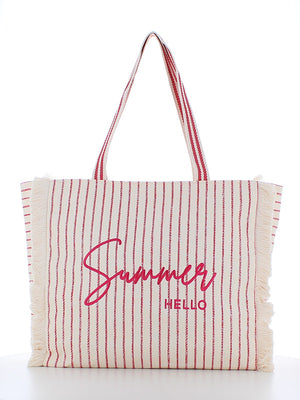Beach Shopping Bag #1 - RED