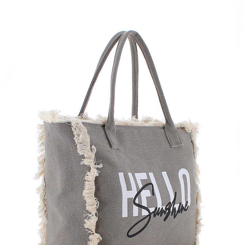 Beach Shopping Bag #2 - GREY