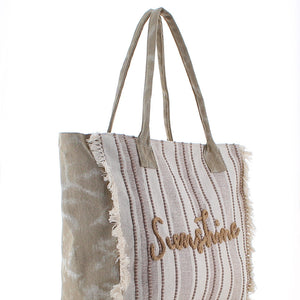 Beach Shopping Bag #4 - BEIGE