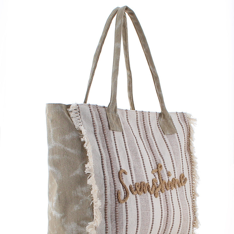 Beach Shopping Bag #4 - BEIGE