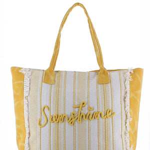 Beach Shopping Bag #4 - YELLOW
