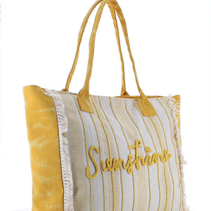Beach Shopping Bag #4 - YELLOW