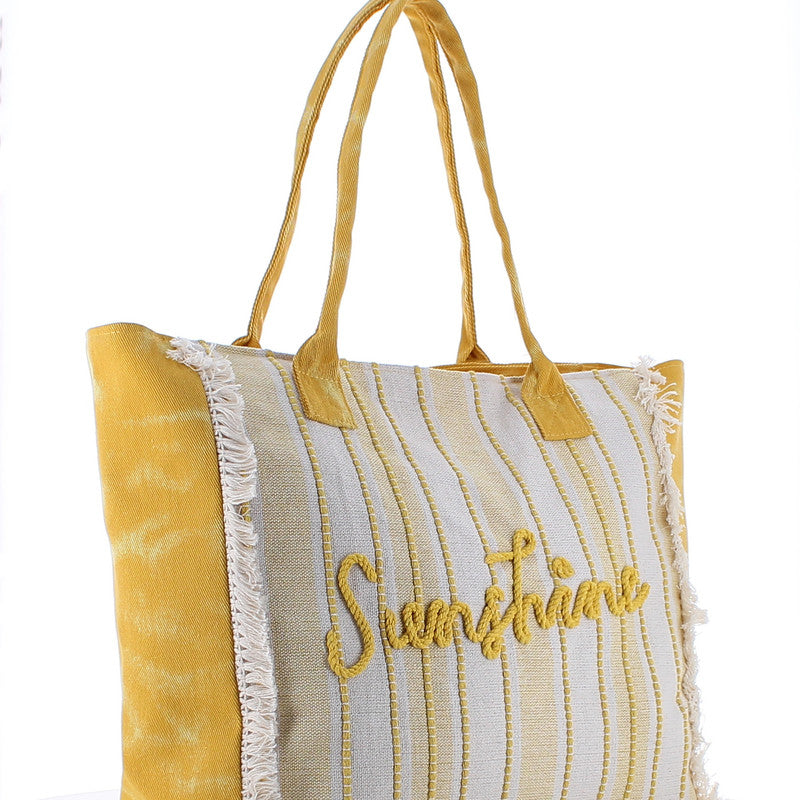 Beach Shopping Bag #4 - YELLOW